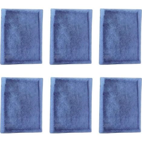 Pack of 6 replacement filters, compatible with Aqua-Tech EZ-Change 3 aquarium filters, compatible with Aqua-Tech 20-40 and 30-60 electric filters (1/4)