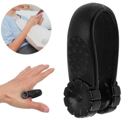 Schwarze Hand-Akupressurclips (8 Stück) – Manuelle Migräne-Linderung durch Druckpunkte zwischen Zeigefinger und Daumen (1/5)
