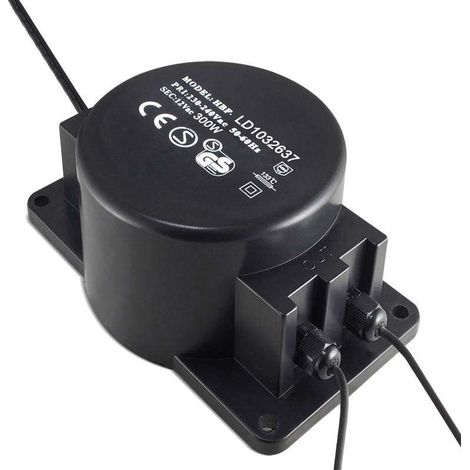 Adaptador de corriente de 220V AC a 12V AC, 300W, IP68 (1/2)