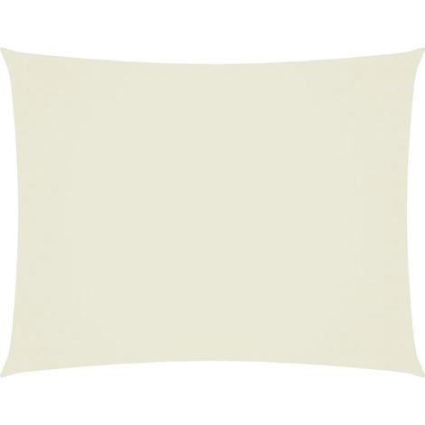 Rechteckige Sonnensegel aus Oxford-Stoff 3,5x5 m creme