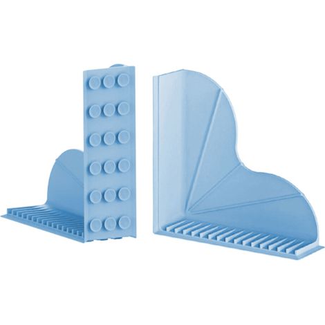 Blocco doccia resistente, 2 pezzi, stile liscio, - Blu