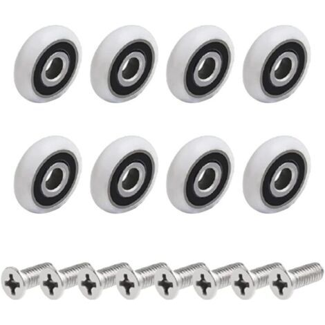 8 galets de porte de douche de (25mmM5screw) (1/5)
