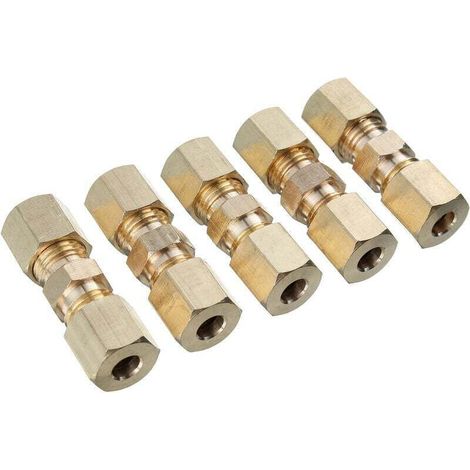 STÜCKE Messing Klemmverschraubung Gerade Stecker 3/16 ''Hydraulische Bremsleitung Union (1/3)