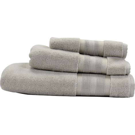 Set di 2 asciugamani Nua Cotton in cotone 100% per il bagno -Tortora (1/4)