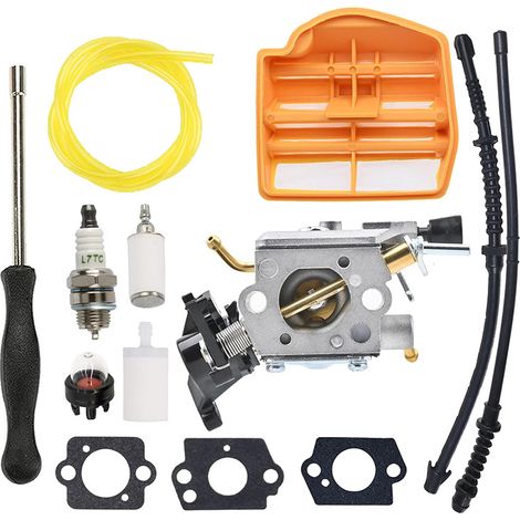 Kit de réparation de carburateur pour tronçonneuse Husqvarna 445, 445E, 450 et 450E (C1M-EL37B)