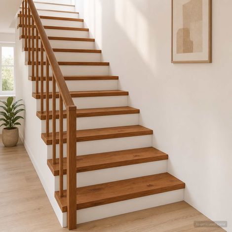 vidaXL Nez de marche 20 pièces 90 x 25 x 2 cm Marron (1/5)