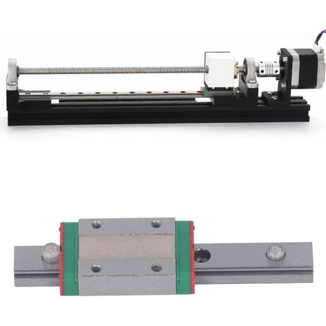 Accessoires de mouvement linéaire MGN12H-100 : Accessoires imprimés en 3D, rails de guidage et curseurs miniatures, microrails interchangeables (1/5)