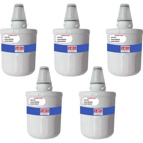 Ersatzteil - SOS Accessoire Lot de 5 filtres à eau AQUAPURE / APP100 pour Réfrigérateur, congélateur SAMSUNG 484000000513, DA29-00003G - - SAMSUNG (1/2)