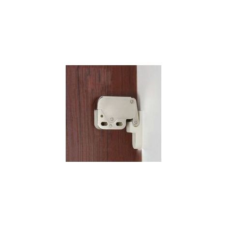 (Lot de 4) Système de pression automatique à ressort Push-In Touch Lock Mini Tip Latch Serrure de sécurité pour meubles de porte d'armoire (1/4)