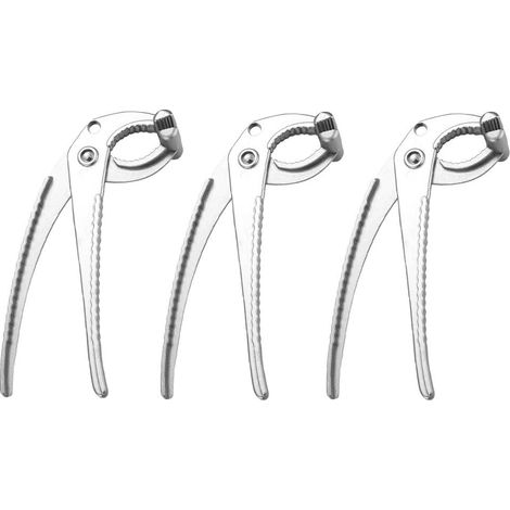 Lot de 3 pinces anti-chaleur pour bols - pinces métalliques pour bols - support confortable pour bols chauds - pinces pour bols à fond plat pour bouilloires et autres récipients chauds (1/5)