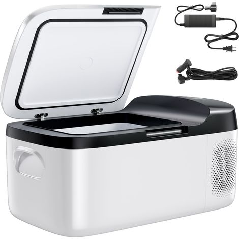 Mophorn Glacière électrique à compression 15 L, réfrigérateur portable -20 °C à 20 °C, mini frigo pour camping, voyage, plage, bateau, compatible 12/24 V DC et 100-240 V AC, contrôle via application (1/2)