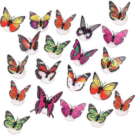 20 guirlandes lumineuses en forme de papillon (1/3)