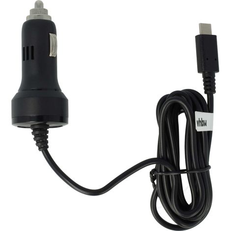 vhbw Autoladekabel USB C 12V Zigarettenanzünder Adapter 2,4 A kompatibel mit Huawei Mate RS Porsche Design Schwarz 150 cm (1/5)
