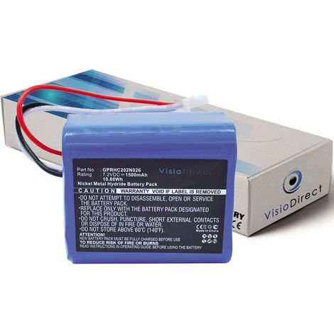 Batterie pour Irobot Braava 380T nettoyeur de sols 1500mAh 7.2V