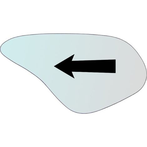 Vetro specchietto esterno lato sx compatibile con ducati 848 evo del 2008 (1/5)