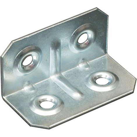 Piastra piegata 20 x 20 x 40 spessore 1 mm. - 4 pz.