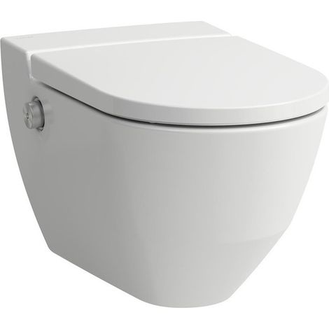 WC CLEANET NAVIA à fond creux, 4,5 / 3 l, sans bride, 370 x blanc LCC LAUFEN