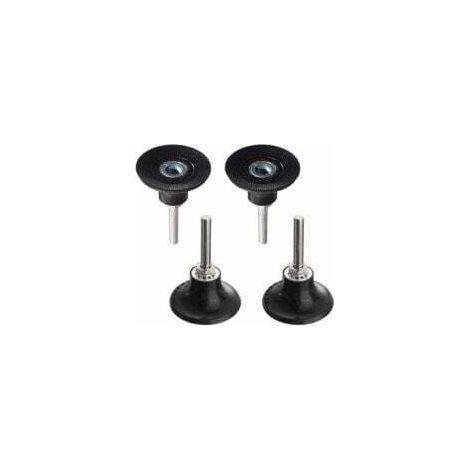 Meules de polissage de 50 mm, porte-meule, mandrin de polissage à tige de 6,35 mm (1/4"), porte-meule rotatif à changement rapide pour outils rotatifs LO-Ron (1/5)