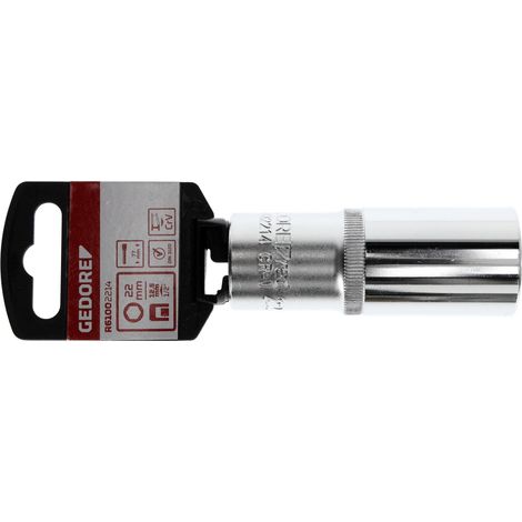 R61002214 Inserto per chiave a bussola 1/2" 6 facce 22 mm Lunghezza 77 mm (1/4)