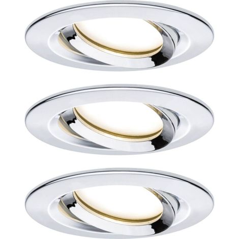 Nova Plus Spot encastrable pour salle de bains jeu de 3 LED LED 20.4 W IP65 chrome Q718392 (1/5)
