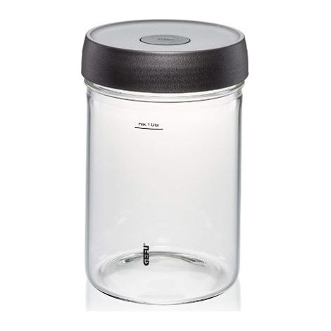 Gefu Bocal à fermenter 1 litre noir design moderne (1/5)