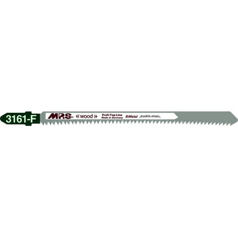 Lame de scie sauteuse bimétallique extra longue MPS 3161-F 12 TPI pour des coupes nettes dans le HPL et le bois