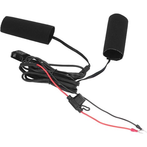 Poignées chauffantes pour moto, trois niveaux de réglage, étanchéité IP67, fixation Velcro, 12 V (1/5)