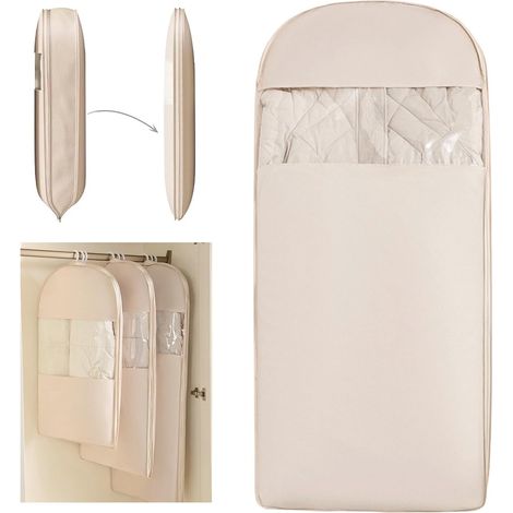 Filiyano – Sac de compression suspendu peu encombrant avec fermeture éclair pour le rangement dans les placards, sac de rangement suspendu pour (1/5)