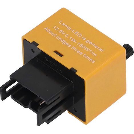 Elektronisches LED-Blinkerrelais, 8-polig, einstellbare Frequenz, ABS-Blinkerrelaismodul für Fahrzeuge, 12,8 V