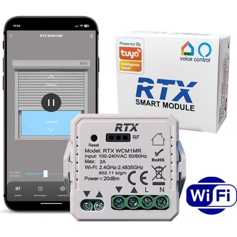 Modulo di controllo per tapparelle RTX TUYA WiFi + RF MINI (1/5)