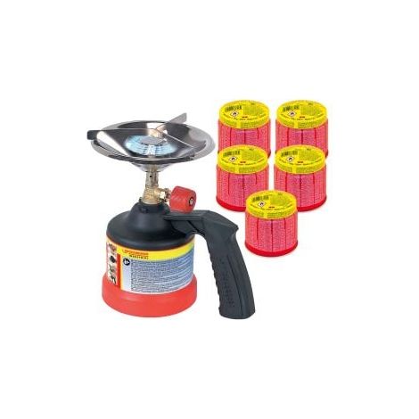 ROTHENBERGER Industrial  Scout Campingkocher  inkl. 5x  C200 Kartusche  330 ml  mit ILL  System -  1500004213