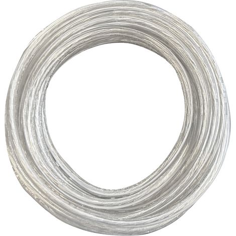 Tibelec – Câble électrique plat translucide 3m – H03VVH2-F 2x0.75mm2 – Pour luminaires – Garantie 5 ans