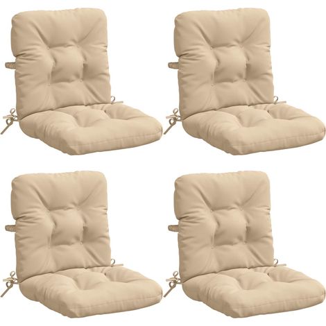 Cojines para Sillas de Respaldo Alto en 4 Piezas VIANEN 4 pcs vidaXL