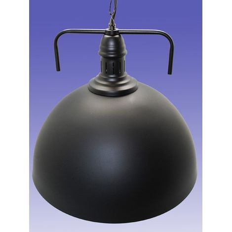 Lámpara colgante de techo negra mate con tulipa redonda e interior blanco (1/3)