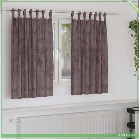 Rideaux en velours - FAFEISY - 4107728 - Marron - 140 x 140 cm - Occultant, isolation thermique (1/5)