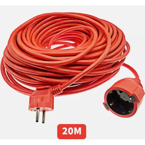 Rallonge éléctrique 20m pour multiprise - Câble d'extension - IP44 - Rallonge de câble (1/5)