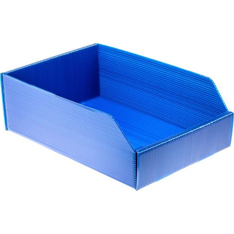 Rs Pro – Bac de rangement bleu 100mm x 200mm x 300mm – Polypropylène durable – Vendu par boîte de 25 unités – Pour rangement professionnel (1/5)