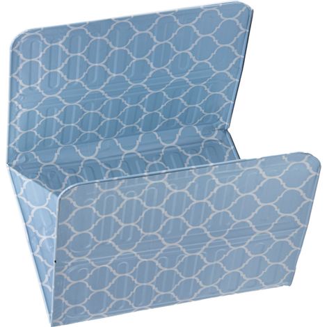 Ölspritzschutz aus hitzebeständiger, faltbarer Aluminiumfolie, geeignet für Küchenpfannen, blau (1/5)