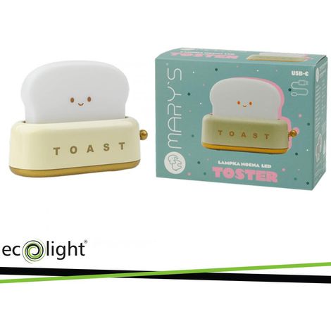 LAMPADA NOTTURNA A LED MARY S  TOSTAPANE GIALLO (1/2)
