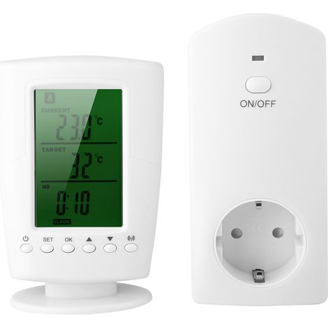 Thermostat Intelligent Sans Fil Programmable Prise Connectée (EU 110-240V) (1/5)