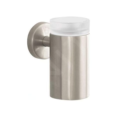 Hansgrohe Logis - Gobelet à brosse à dents et dentifrice avec support, verre / nickel brossé 40518820 (1/2)