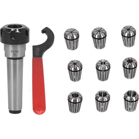 ER25 pinces à ressort cône Morse arbre de connexion pince mandrin support clé SetMTB3-ER25-M12