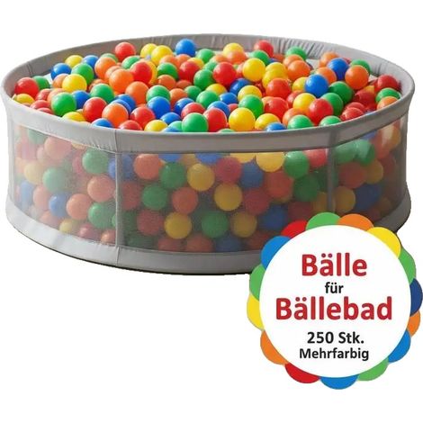 Palline, 250 pezzi, plastica multicolore, MULTI (1/2)