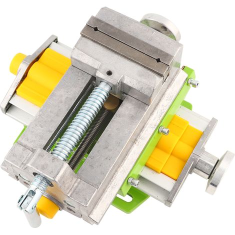 Étau de perceuse à colonne coulissant transversal de 3 pouces, pince plate, serre-joint d'établi XY à 2 voies (1/5)