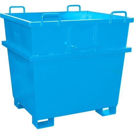 Bauer Universalcontainer UC 500, lackiert, Lichtblau (1/2)