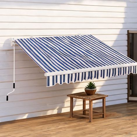 Store banne en aluminium fer Polyester 395 x 245 x 350 cm (1/5)
