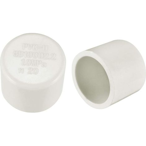 20mm PVC Raccord Bouchon tuyau Embouts fermeture externes 10Pcs (1/3)