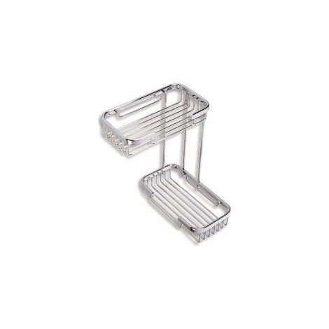 Novaservis - Double étagère petite, de faible hauteur L, chrome 6074,0