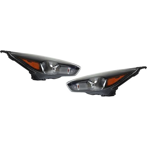 Phare LED séquentiel projecteur FO2502339 Noir assemblage lampe avant remplacement pour Ford Focus S SE ST 2015-2018 (1/5)