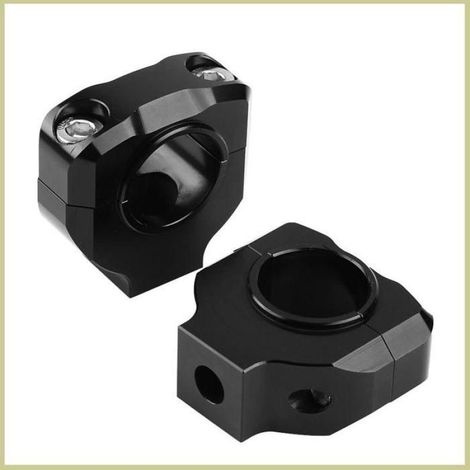 Cocosity Motorrad-Lenkererhöhungen, CNC-gefräste Aluminiumlegierung, 28 mm Lenkerbefestigung, Sport-Gepäckträger (1/5)